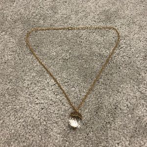 Glass Acorn Necklace
